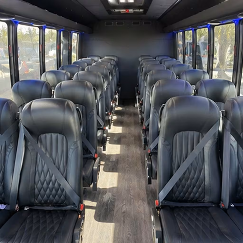 25 passenger minibus inside