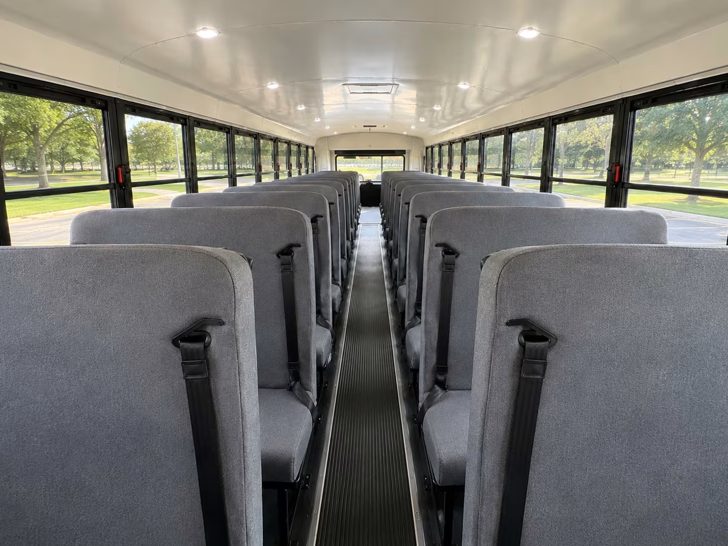 school bus inside