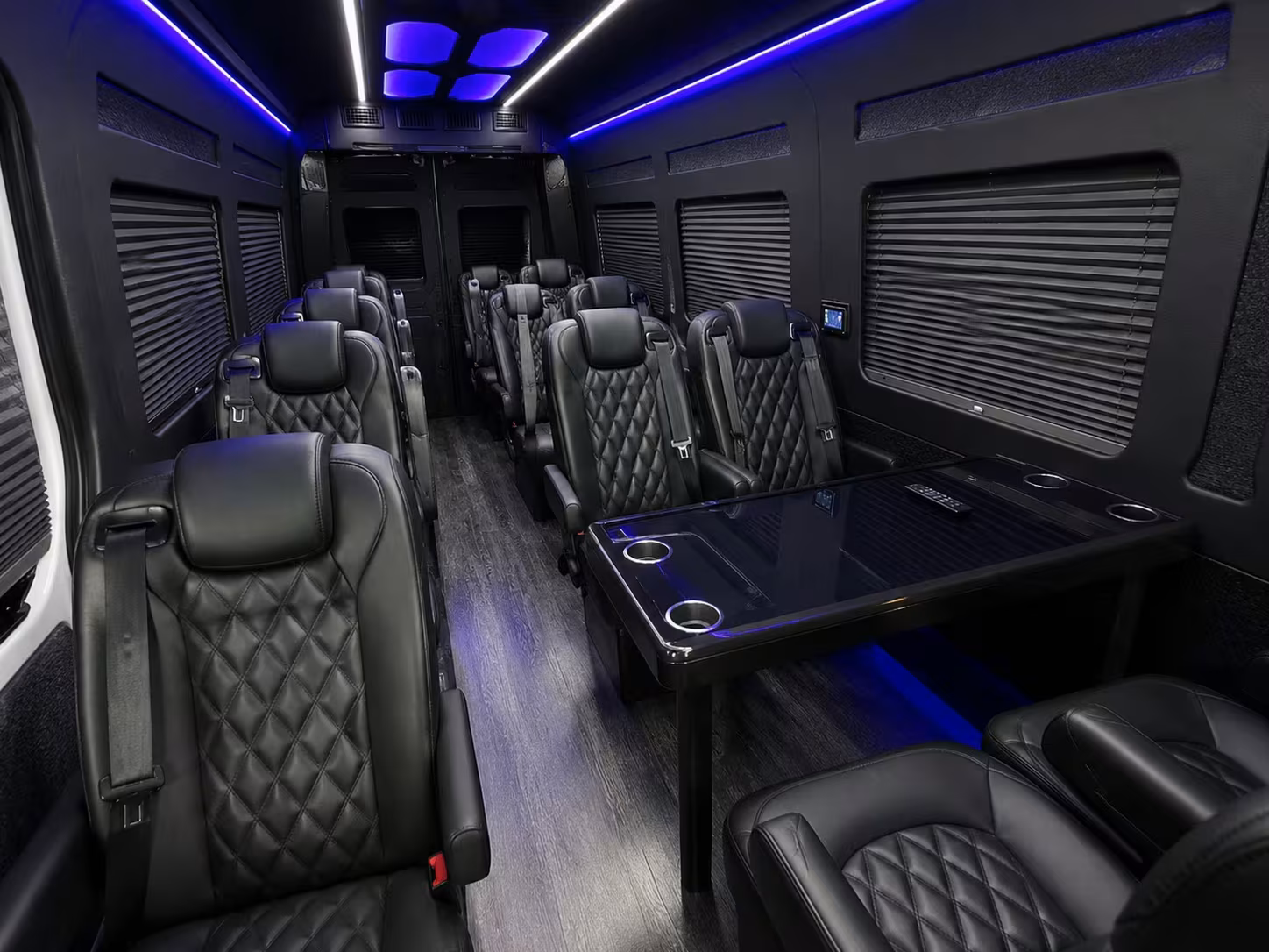 sprinter van with driver inside