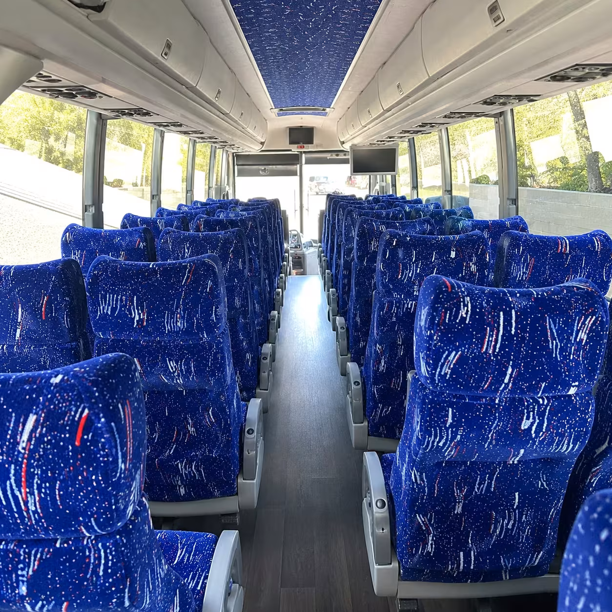 warwick charter bus rental inside