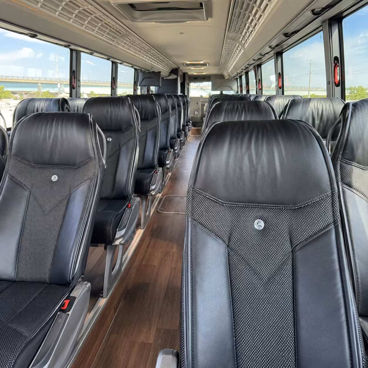 warwick charter bus rental interior