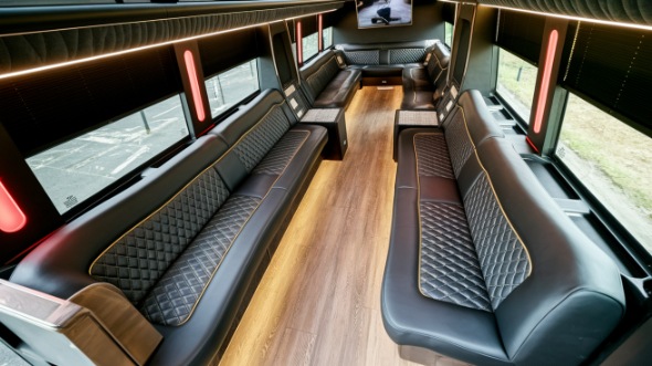sprinter limo rental interior warwick