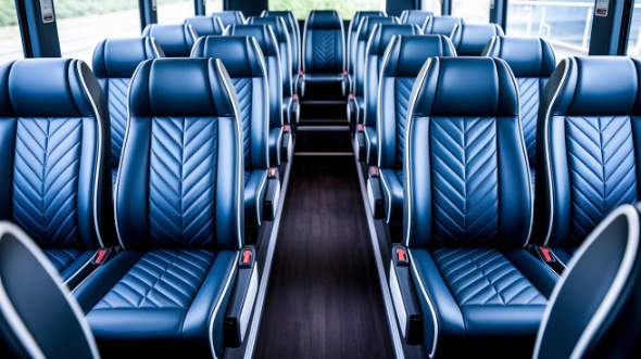 warwick 15 passenger minibus inside