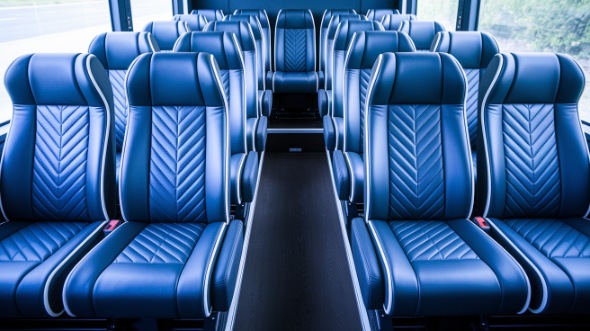 warwick 25 passenger minibus inside