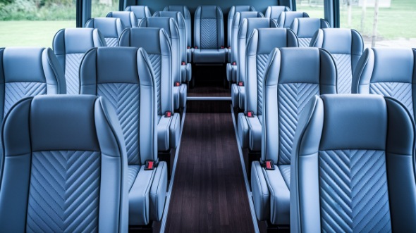 warwick 30 passenger minibus inside