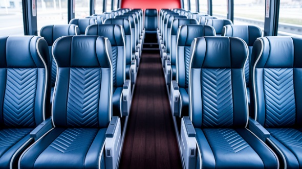 warwick 55 passenger charter bus inside