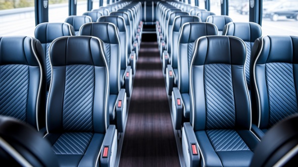 warwick 56 passenger charter bus inside