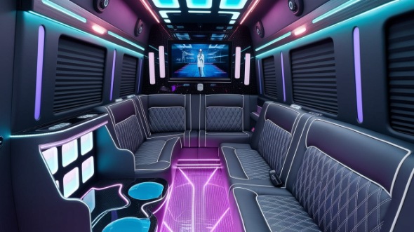 warwick sprinter limo rental inside
